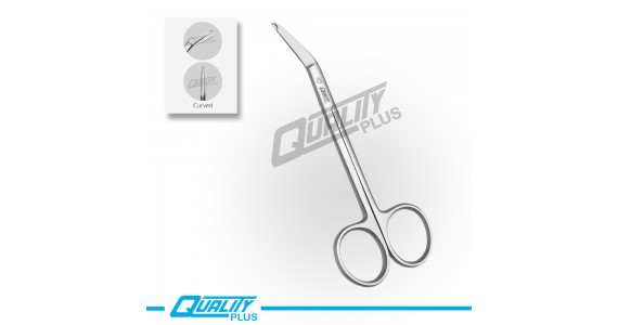 Ligature scissors, 12,5 cm CURVED