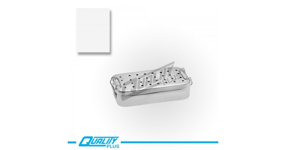 Instrument Sterilization Tray With Lock & Hole  Size 8″x4″x2″ 