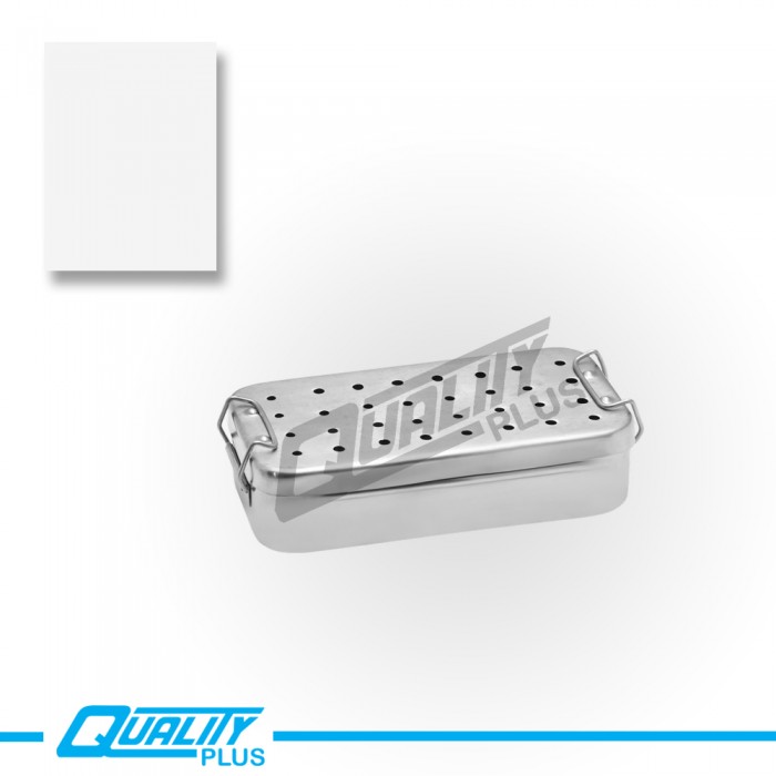 Instrument Sterilization Tray With Lock & Hole  Size 8″x4″x2″ 