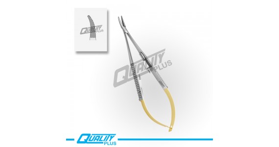 CASTROVIEJO Needle Holder Standard Handle Curved 140mm T.C